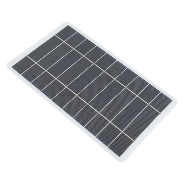 Solpanel Laddare Vit Monokristallin Kisel Bärbar Mini Solbatteriladdare 8W 5V