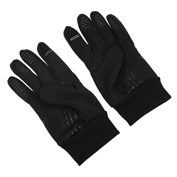 Vinter Utomhus Pekskärm Alla Fingerhandskar Halkfria Vindtäta Fleece Varma Sportshandskar L