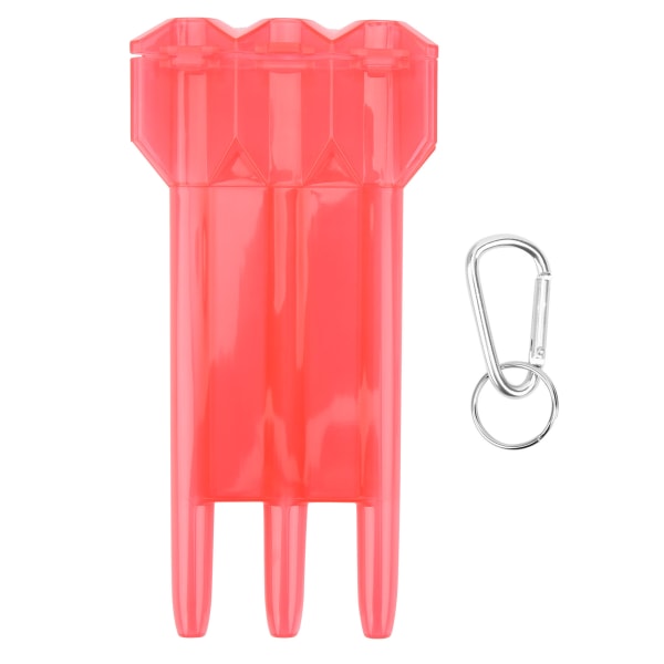Universal Portabel Dart Box ABS- case 3-hylsa Förvaring W/Aluminium Legering Hängspänne Röd