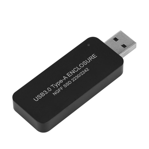 Bärbar USB3.0 till M.2 NGFF SDD-hölje Extern hårddiskbox för 2230/2242