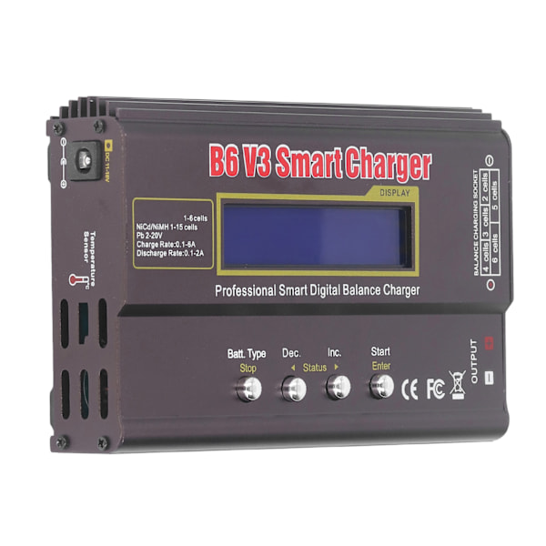 Balanceoplader-aflader, der sparer tid, 80A intelligent digital LiPo-batterioplader til bil AC 100-240V