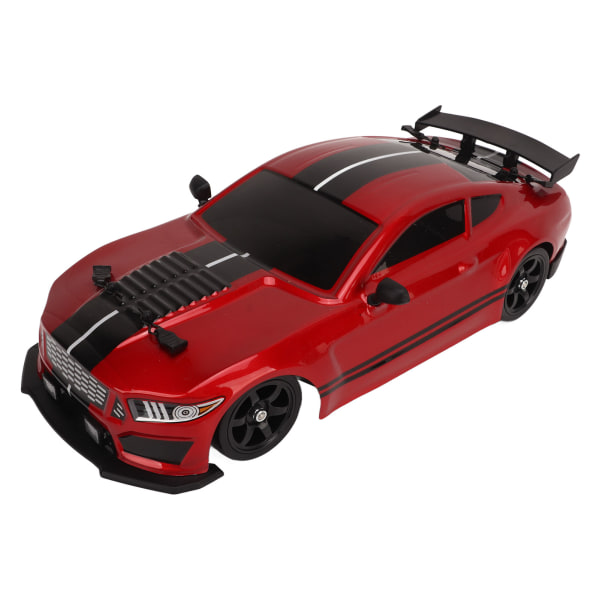 RC-bil med LED-lys 2.4Ghz Stærk Power Cool Udseende High Speed ​​Race Drifting Car til Børn Dobbelt Batterier