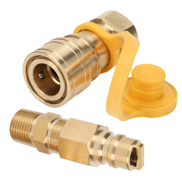 3/8 tommer propangas Quick Connect fittings Messing propangas adaptere med afspærringsventil