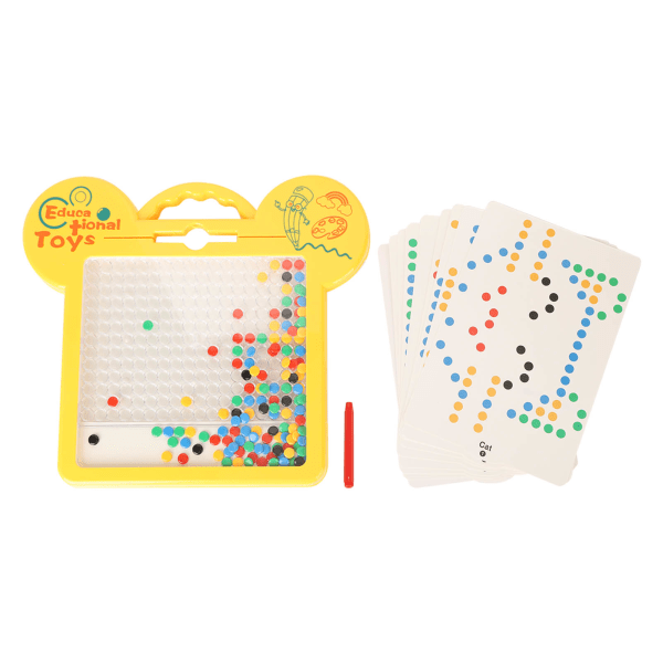 Magneettinen piirustuslauta, opettava lasten pistetaulu, jossa on 9 korttia yli 3-vuotiaille