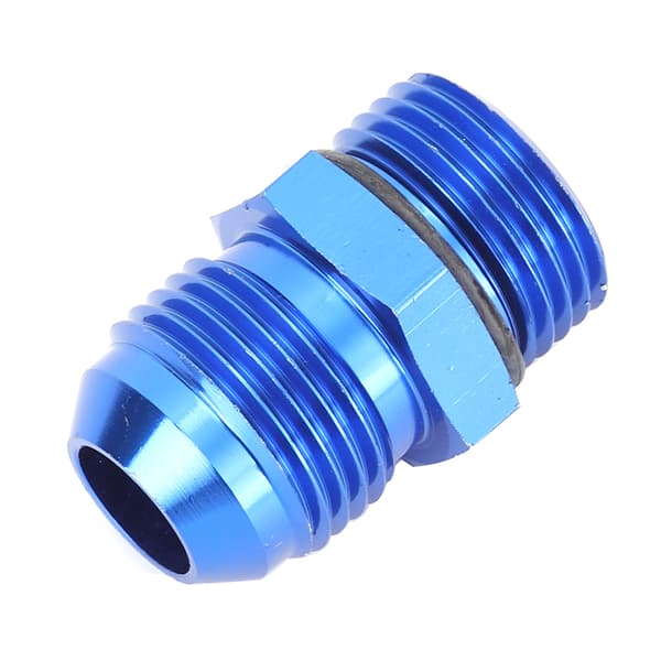 AN10 til ORB10 Hanadapter Fitting Blå T6061 Aluminium Legering