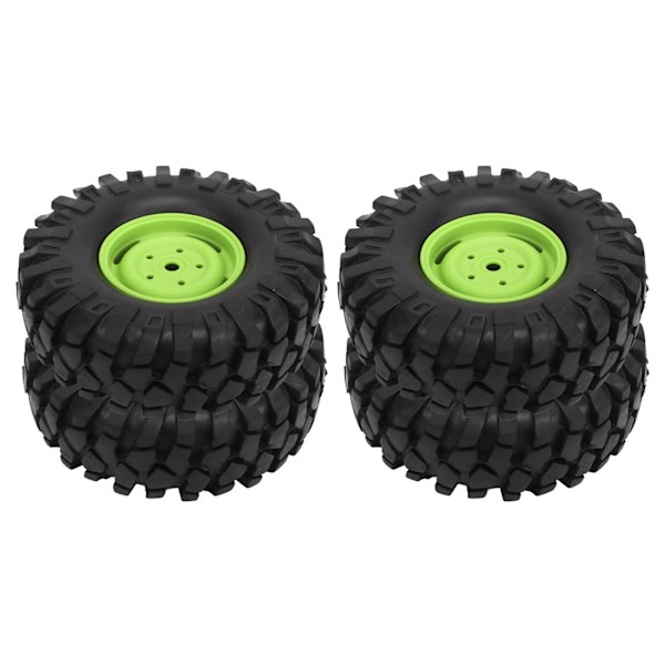 4 st RC Off-Road Fordon Däck 1.9 Tum Universal Gummi RC Hjul och Däck för RC Off-Road Fordon Klättring Bil Grön