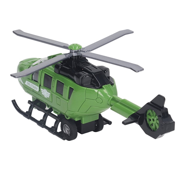 Gjutna helikoptermodell Simulerade gjutna legering tröghetsplan Flygplansmodell Leksak för barn Pojkar Flickor 8,9 tum