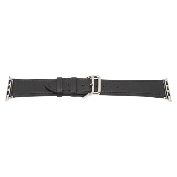 Älykellon nahkaranneke Universal watch vaihtoranneke IWatch Series SE:lle 8 7 6 5 4 3 2 1 38 mm 40 mm 41 mm musta