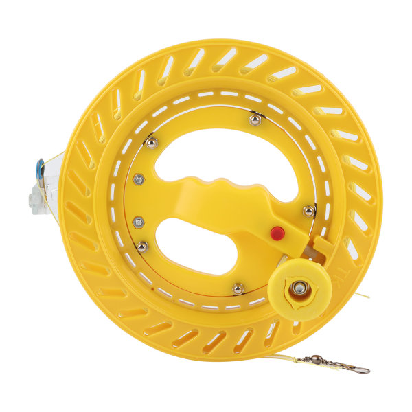 ABS Utomhus Draklinje String Winder Grip Wheel Flying Tools 20cm Wheel med 200M Line (20cm Yellow Wheel 200m Wire)