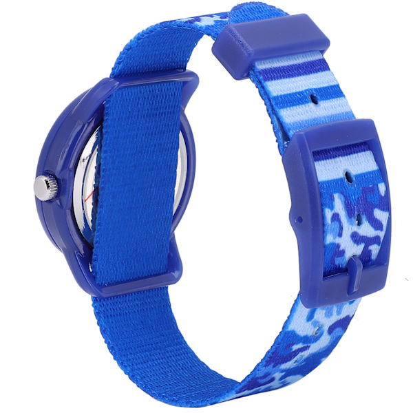 Barn Cartoon Quartz Watch Small Time Teach Armbandsur med mjukt polyesterband