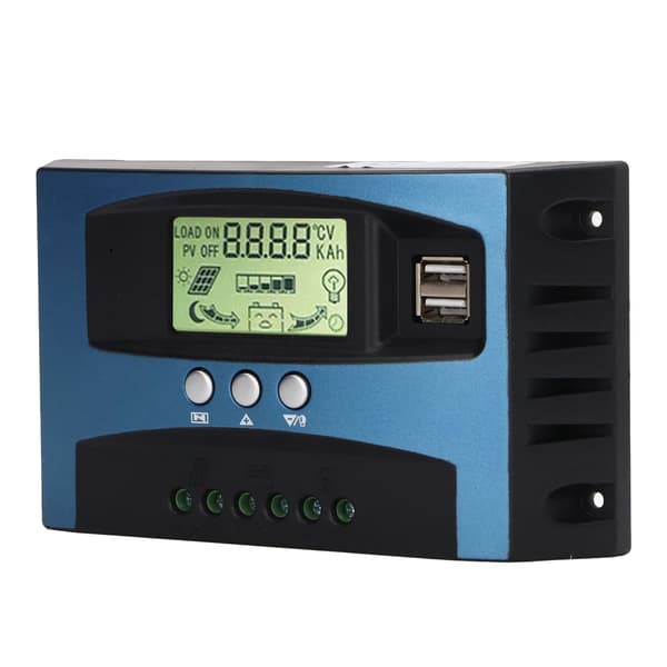 MPPT Solar Charge Controller 12V 24V Auto Identification LCD Display Dual USB Output Justerbar Solar Power Regulator 30A