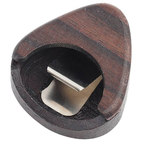 Premium Rose Wood Guitar Pick Box Hjärtformad Pick Box Paste Box för Standard Pick