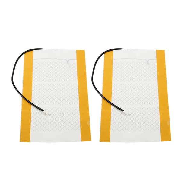 48x27cm 12V Kolfiber Bilbarnstol Värmedyna Par Universal Set
