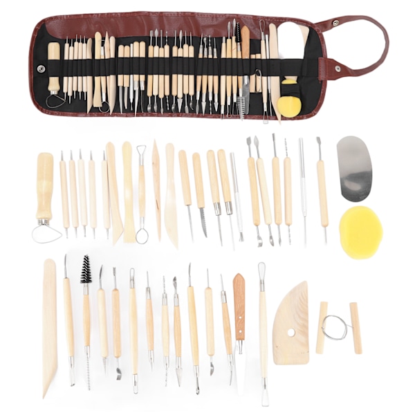 41 stk. Polymer Clay Sculpting Tools Multifunktion Clay Sculpting Tools til begyndere eksperter børn