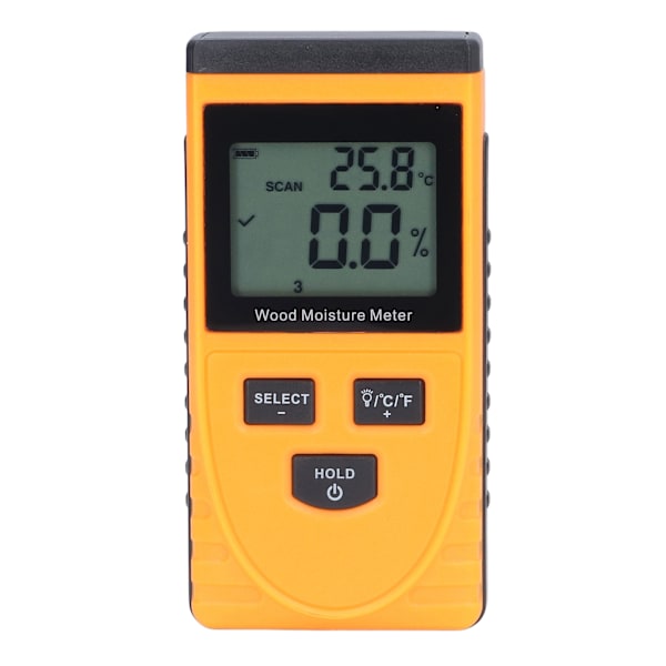 Inductive Wood Moisture Meter High Accuracy LCD Display Lumber Moisture Detector for Bricks Wall Plaster Floors Cabinets