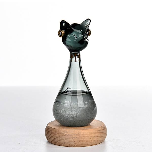 Väderprognos Kattflaska Svart Ergonomisk Robust Glas Väderprognos För Vardagsrum Kök