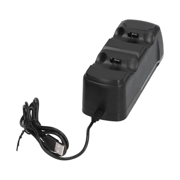 Controller Opladningsstander Base Dockingstation USB Dobbelt Controller Oplader til PS4 Sort