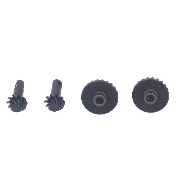 2 Par Stål Helical Växelsats Stål Svart RC Främre Bakre Axlar Ståldrev för TRX4M 1/18 RC Crawler Bil Främre Bakre Axel 10 24T