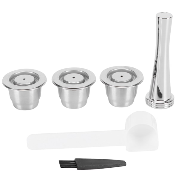 Coffee Capsule Set Stainless Steel Reusable Refillable Capsule Fit for Nespresso Machine