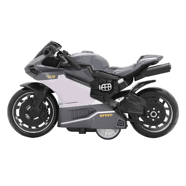 Tilbage træk motorcykler legetøj innovativ simulering legering motorcykel model til børn gaver samling grå