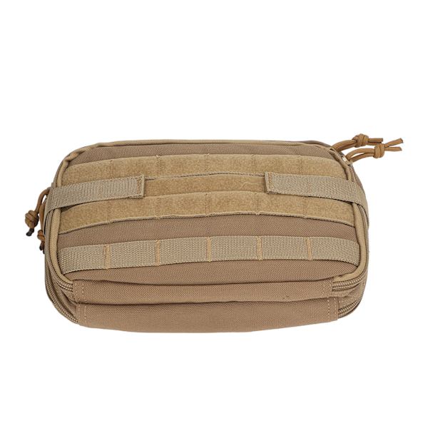 Molle Förvaringsväska Outdoor Bärbar Nödförbandsväska Stor Multifunktionell Verktygsväska Khaki