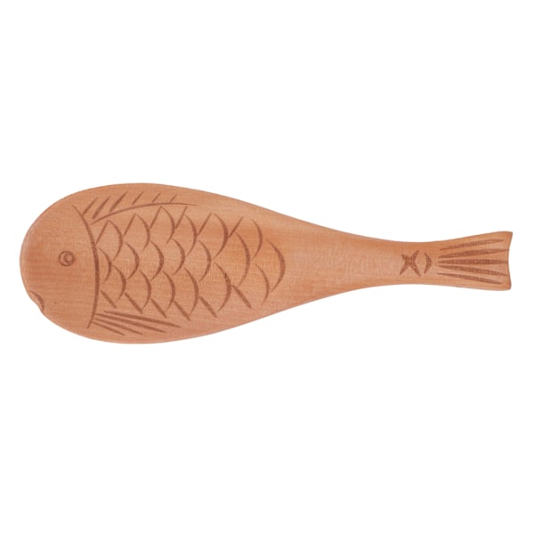 Fiskformet risske i træ, non-stick risske, serveringsske til husholdningskøkkenartikler