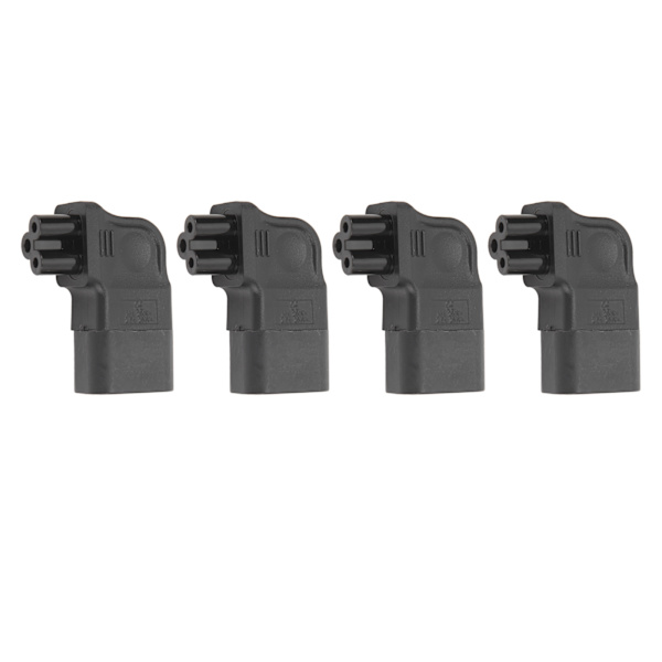 4st IEC320 C14 till IEC320 C5 Adapter Power hane till hona konverteringskontakt 250V 2,5-10A 2500W