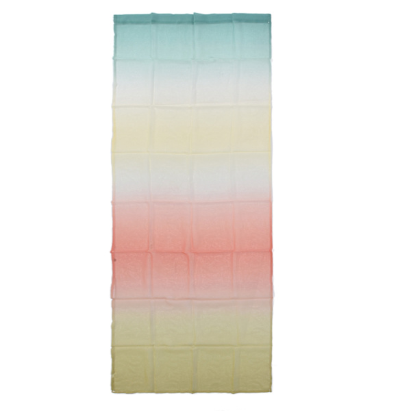 1x2,7m Gradient Vindue Gazestof Voile Gardiner Moderne Tulle Gennemsigtige Gardiner til Soveværelse Legeværelser Nedre Gul