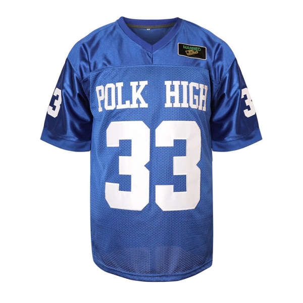 Al Bundy Jersey 33 Polk High School Football Jersey Present med barn Tv Cosplay Jersey Us Storlek S-L M