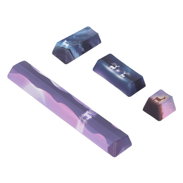 Keycap 4 Tangenter Älgmönster Design Mellanslag ESC Enter Numpad Enter Personlighet DIY Keycaps för Mekaniska Tangentbord