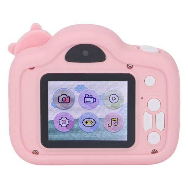 Mini barnekamera multifunksjon 2,0 tommers HD-skjerm 2000W piksler søt digital videokamera for 3 til 10 år gamle