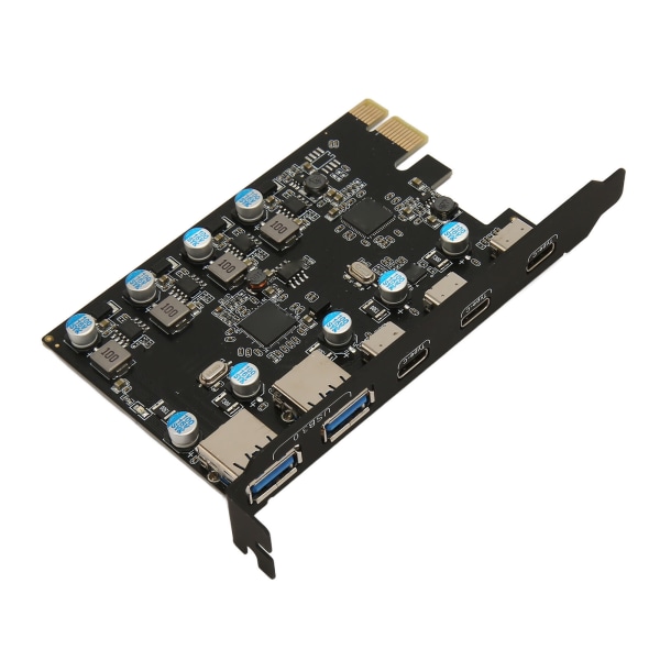 UP5300 5-portar USB 3.1 PCIe-expansionskort 5 Gbps Snabböverföring Desktop PC-expansionskort för Windows 7 8 10 för OS X
