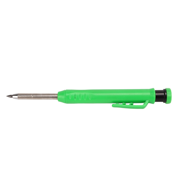 Solid Carpenter Pencil Kit Bærbar Innebygd Spisser Tømmerblyant med Slissløs Hetter for Designere