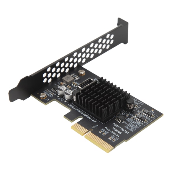 USB 3.2 Gen 2 expansionskort typ C 20Gbps ASM3242 Main Control PCIe till USB 3.2 expansionskort för skrivbordschassi