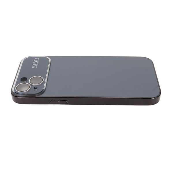 Elektropläterat phone case Stort fönsterobjektiv Kameraskydd Stötsäkert case Anti Scratch Svart för IPhone 14 Plus
