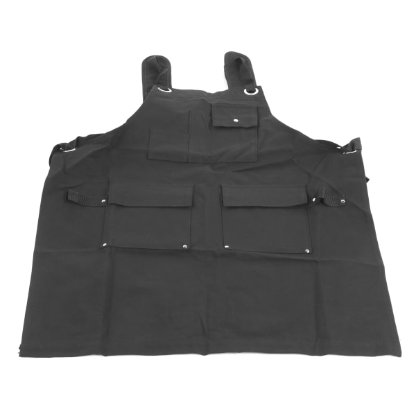 Outdoor Camping Utility Working Canvas Apron Værktøjsopbevaringsforklæde med justerbar strop XL