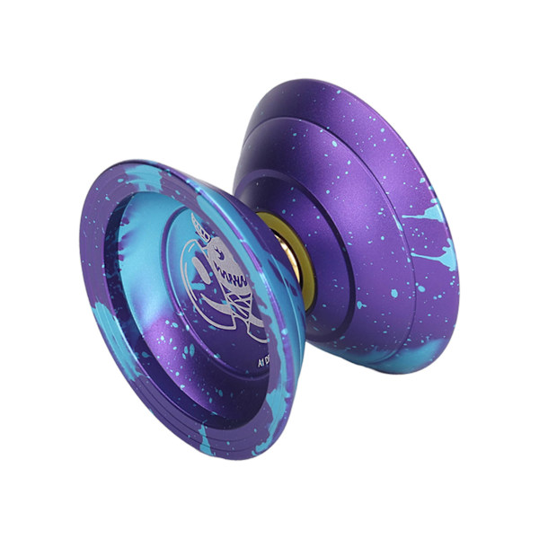Yo Toy 2 Rotasjonsmoduser String Trick De-stressende Uresponsive Yo-yo med Kulelager for Barn Lilla
