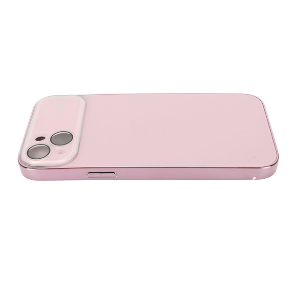 Elektropläterat phone case Stort fönsterobjektiv Kameraskydd Stötsäkert case Anti Scratch Rosa för IPhone 14 Plus