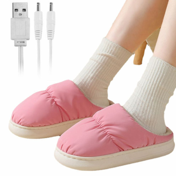 USB-uppvärmda tofflor med konstant temperatur på 50 grader