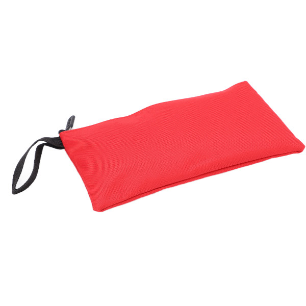 Værktøjstaske i lærred Holdbar vandtæt bærbar lærredslynlåspose til opbevaring af varer Rød