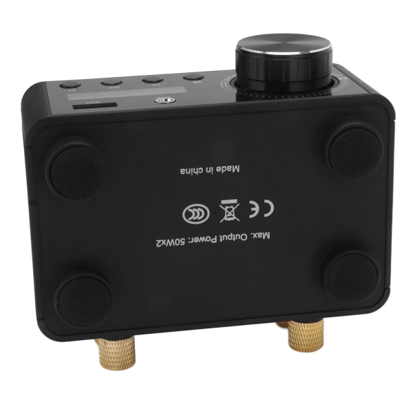 Mini effektforstærker 50W Bluetooth 5.0 DC9V‑24V klasse D HiFi stereoforstærker til hjemmet til computermobiltelefon