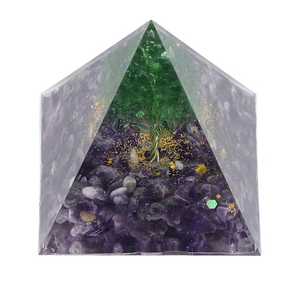 Kristallpyramid Orgonpyramid Hemhantverk Prydnader för Energihealing Lugn