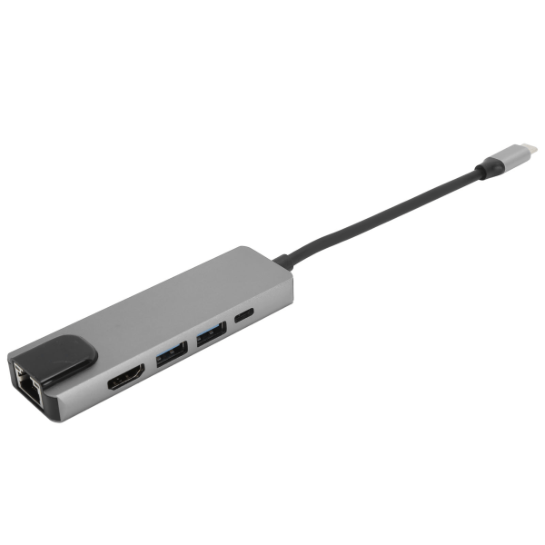 USB C Hub MultiPort Adapter TypeC til High Definition Multimedia Interface 5 i 1 adapter til enhedstilslutning