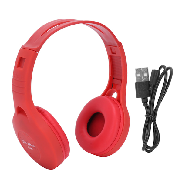 G58 Hodemontert Bluetooth-headset Bluetooth 5.0 Stereo Bluetooth-headset for Sports Use(Rød )