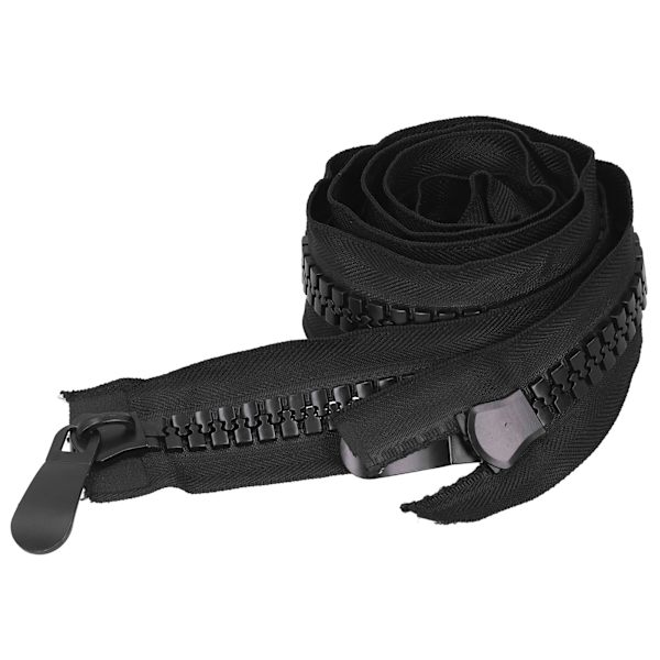 Hard plast polyester Super stor åpen glidelås for DIY sying Skreddersydd håndverk Vesker Telt305CM