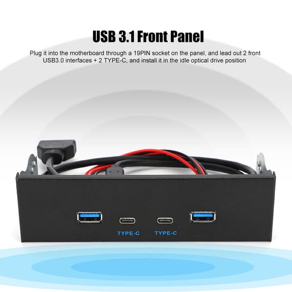 USB3.1 Gen2 Etupaneeli 10G Optinen Asema USB3.0+2.0+Type C Type E Paneeli Tietokoneen Osat