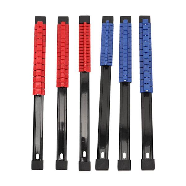Socket Clip Rail Holder 1/2 3/8 1/4 Multipurpose Plastic Socket Organizer för verktygsskåp 6PCS