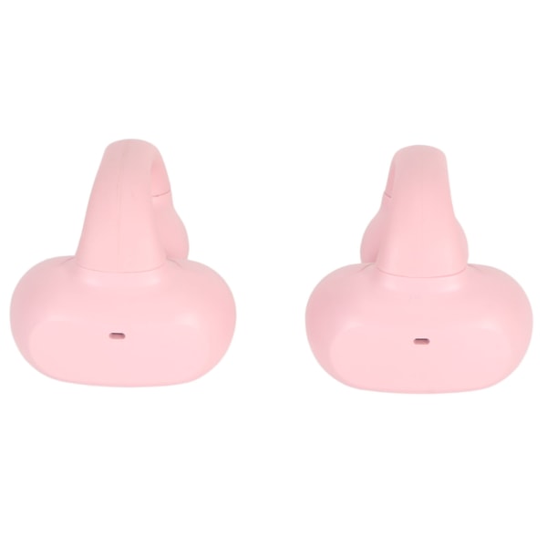 Clip On Bluetooth -nappikuulokkeet IPX5 Vedenpitävät Open Ear Langattomat korvapidikkeet Kuulokkeet case iPhone-puhelimelle Pink