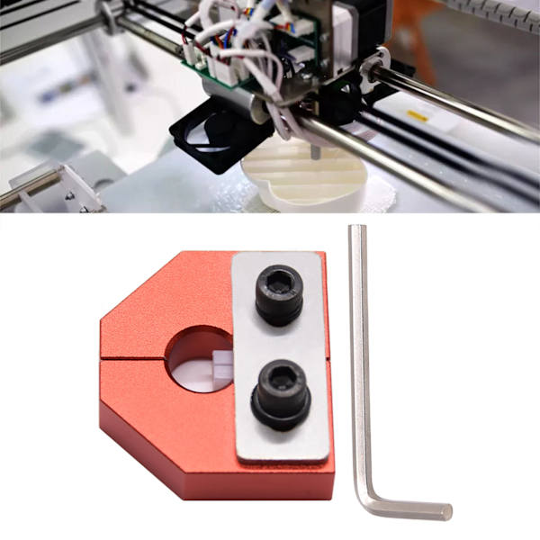 Filament svejseforbindelse høj styrke præcis 3D-printer filament sensorforbindelse med skruenøgle til 1,75 mm PLA ABS rød