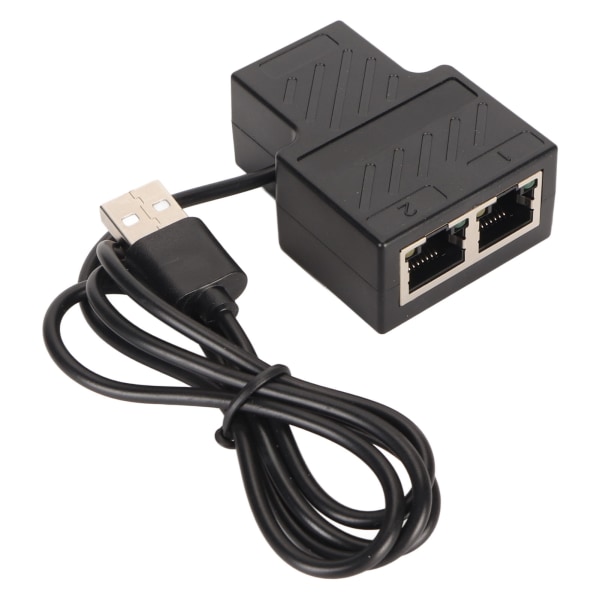 Ethernet Splitter 100M 1 til 2 Forgyldt Pin Beskyttet Lag Stærk PVC LAN Splitter til ADSL Hub Switcher TV Router